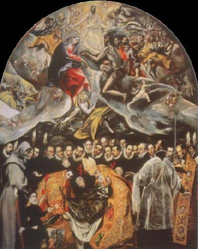 El Greco the burial of count orgaz oil painting image